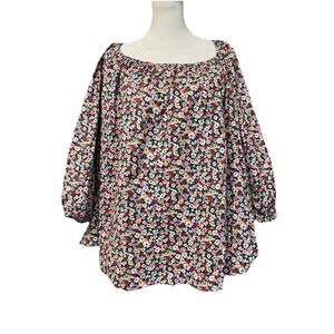 French Connection Women's Flowy Witchy Boho Sindey Smocked Dress NWOT S